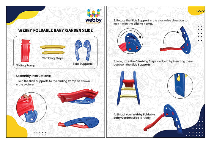 Webby Foldable Baby Garden Slide