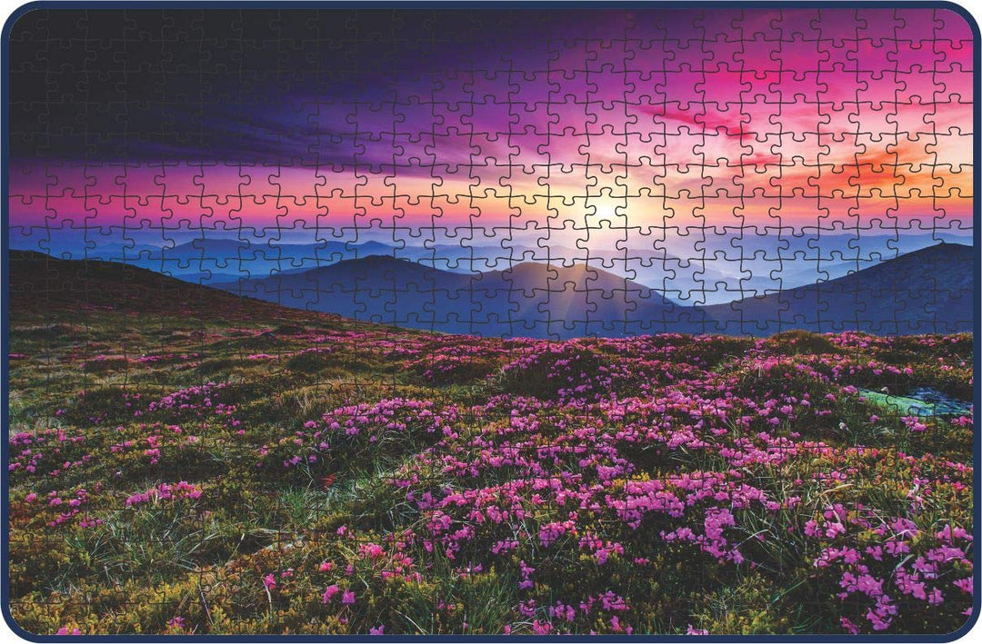 Webby Magic Flowers at Sunrise Wooden Jigsaw Puzzle, 500 pieces