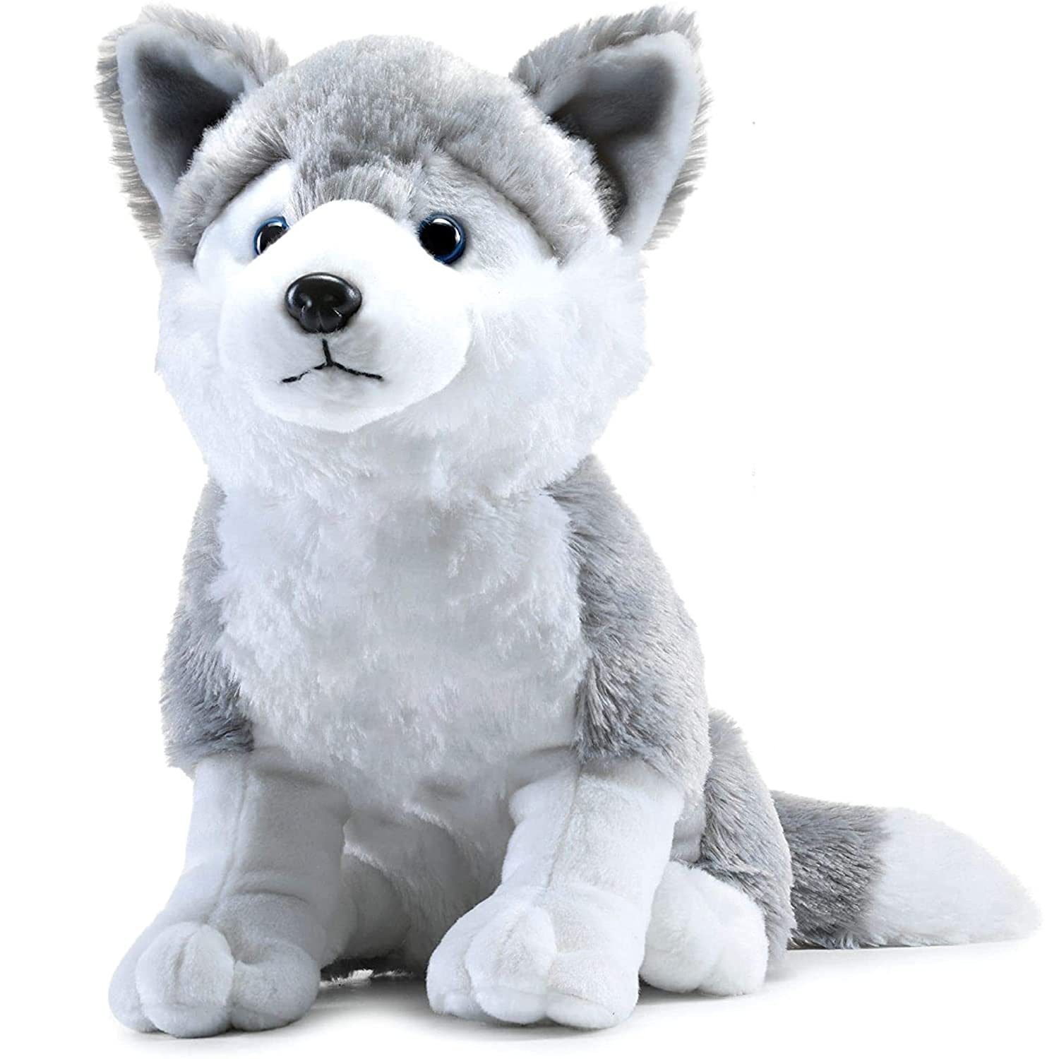 Webby Plush Husky Dog Stuffed Animal Puppy Soft Toy 30cm Grey