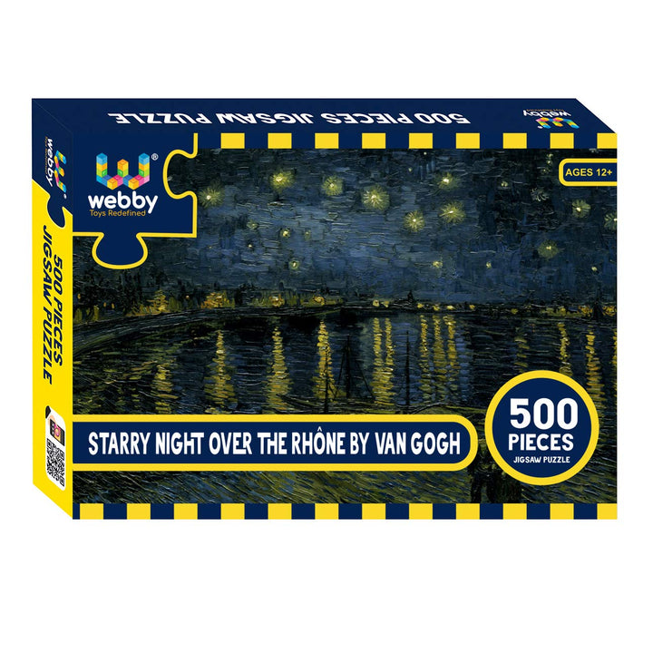 Webby Starry Night Over the Rhône by Van Gogh Wooden Jigsaw Puzzle, 500 pieces