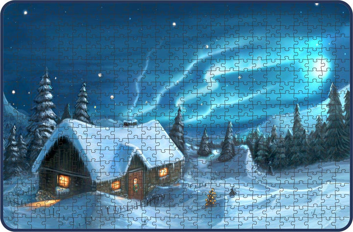 Webby Snowy Winter House Wooden Jigsaw Puzzle, 500 pieces