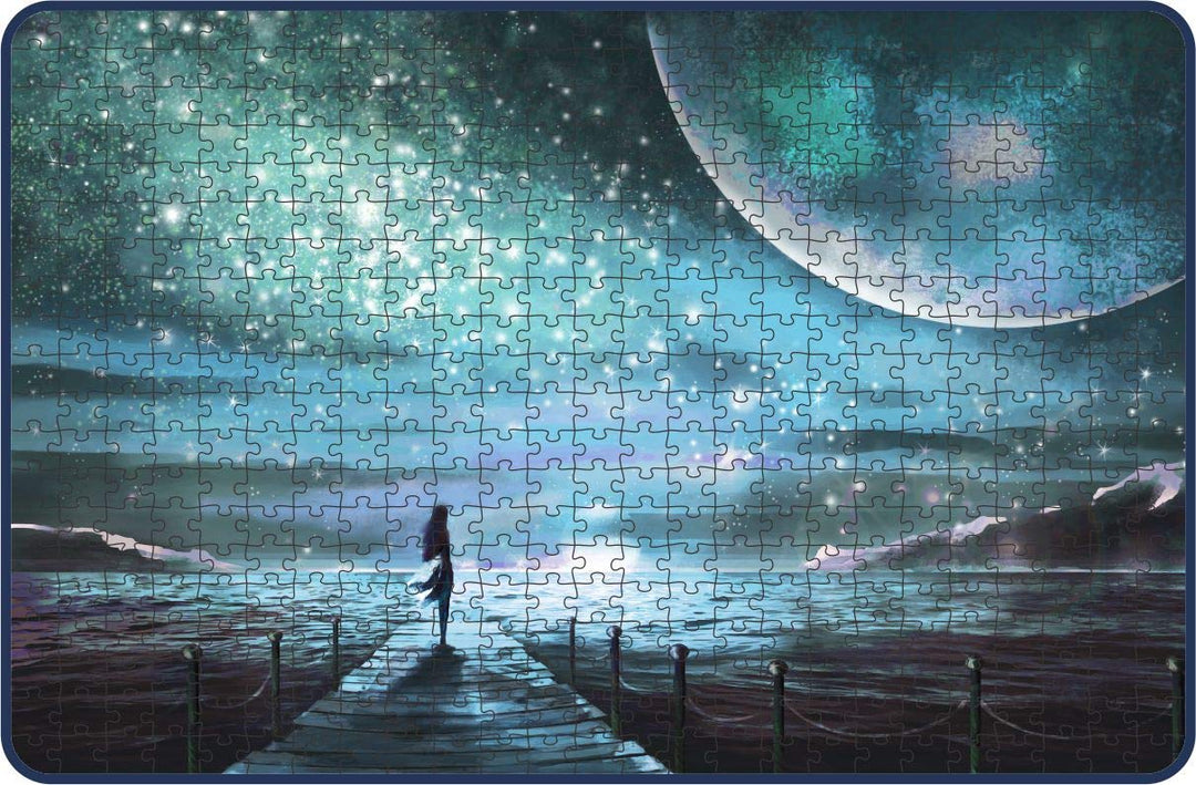 Webby The Galactic Sky Painting Wooden Jigsaw Puzzle, 500 pieces
