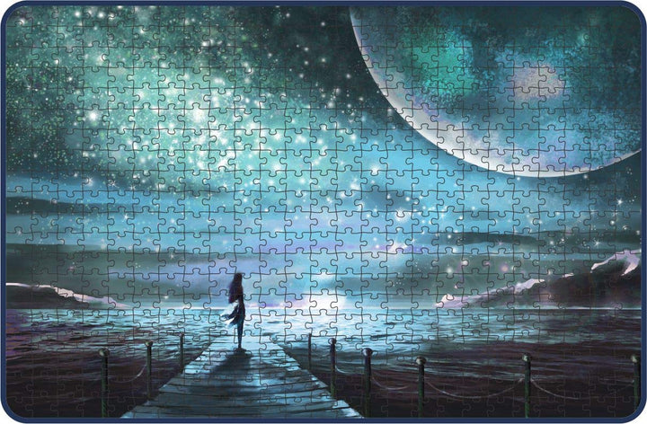 Webby The Galactic Sky Painting Wooden Jigsaw Puzzle, 500 pieces