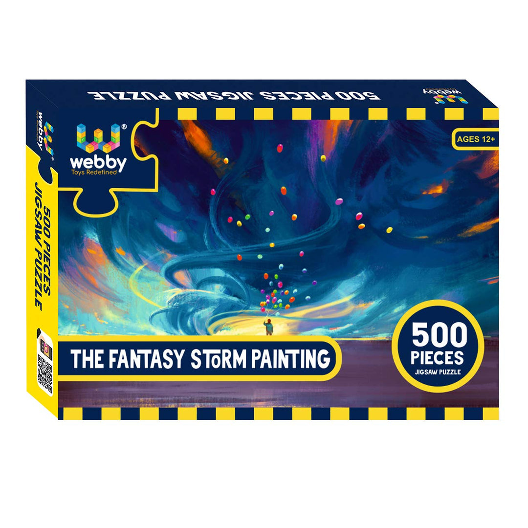 Webby The Fantasy Storm Painting Wooden Jigsaw Puzzle, 500 pieces