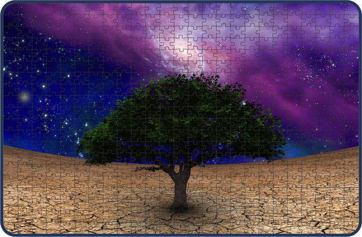 Webby Galaxy in Night Sky Wooden Jigsaw Puzzle, 500 pieces