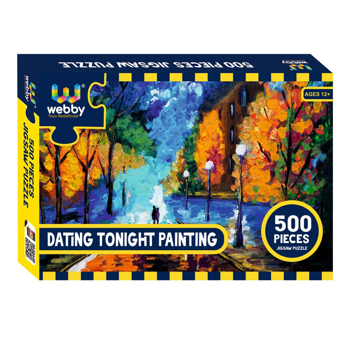 Webby Dating Tonight Painting Wooden Jigsaw Puzzle, 500 pieces