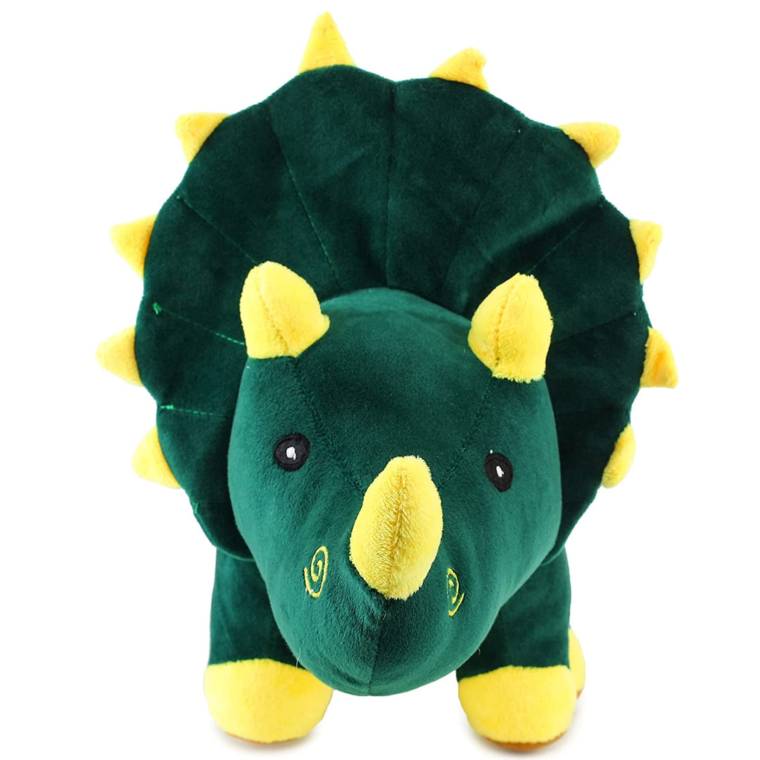 Webby Plush Adorable Dinosaur with Horns and Frill, Stuffed Soft, 50CM (Green)