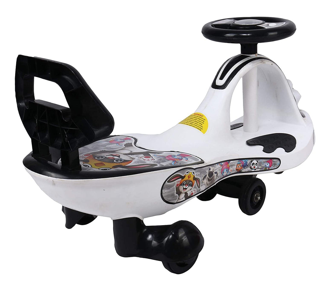 Webby Free Wheel Panda Magic Car Toy with Back Rest for Kids