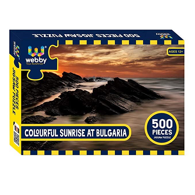 Webby Colourful Sunrise at Bulgaria Wooden Jigsaw Puzzle, 500 pieces