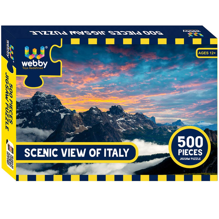 Webby Scenic View of Italy Wooden Jigsaw Puzzle, 500 pieces