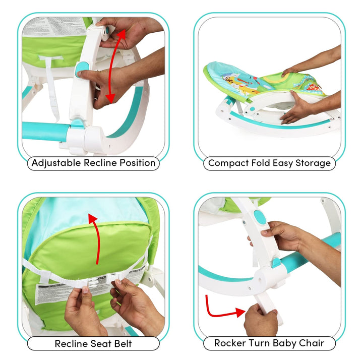 Webby Newborn to Toddler Portable Baby Rocker