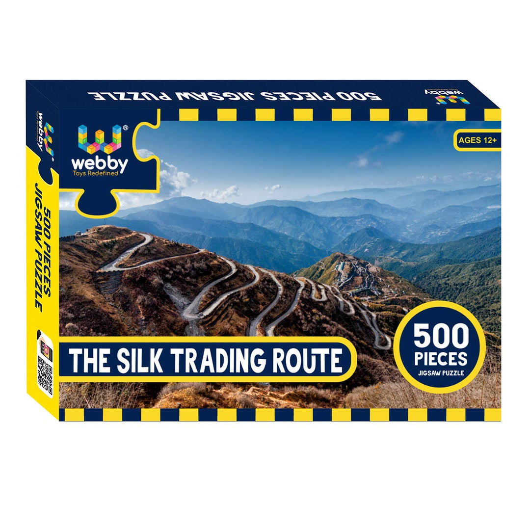 Webby The Silk Trading Route Wooden Jigsaw Puzzle, 500 pieces