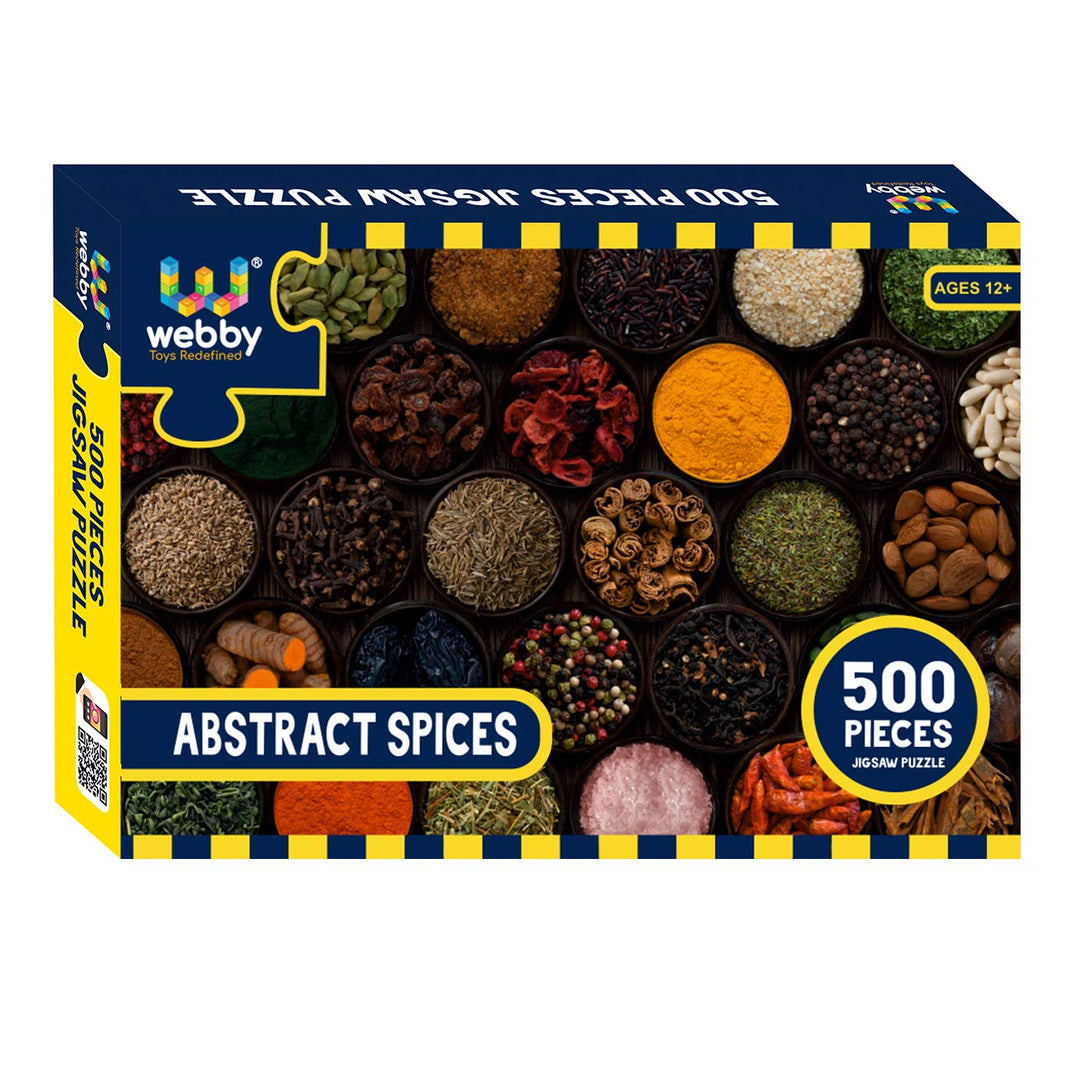 Webby Abstract Spices Wooden Jigsaw Puzzle, 500 pieces