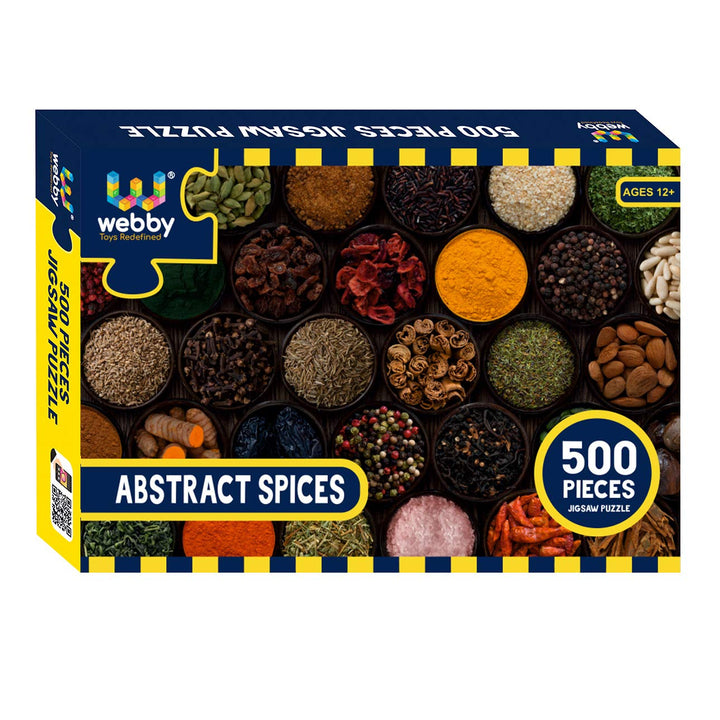 Webby Abstract Spices Wooden Jigsaw Puzzle, 500 pieces