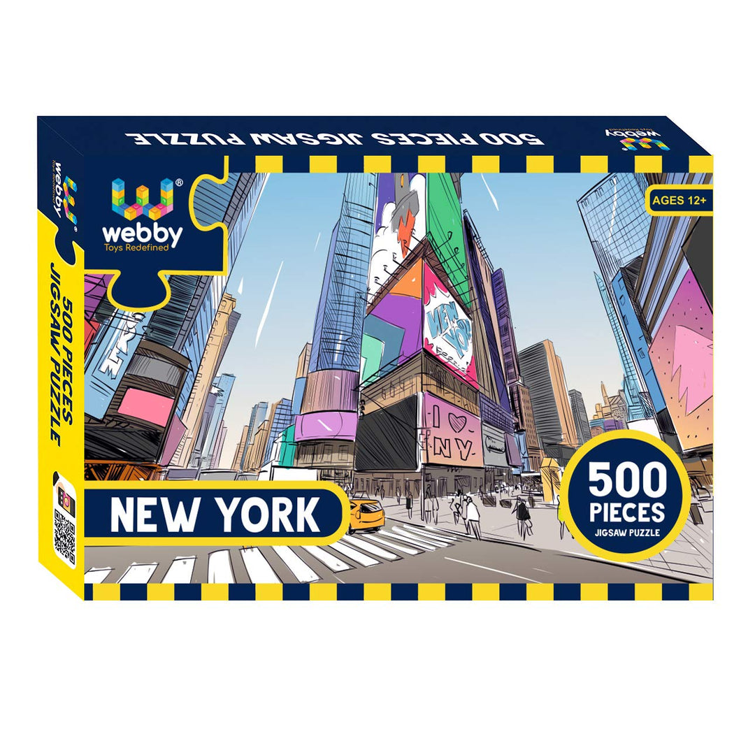 Webby New York Wooden Jigsaw Puzzle, 500 pieces