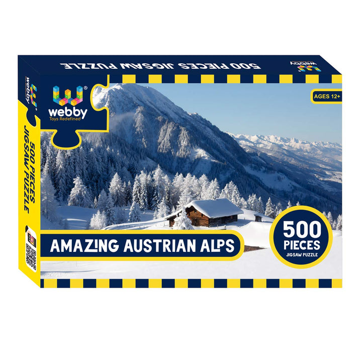 Webby Amazing Austrian Alps Wooden Jigsaw Puzzle, 500 pieces