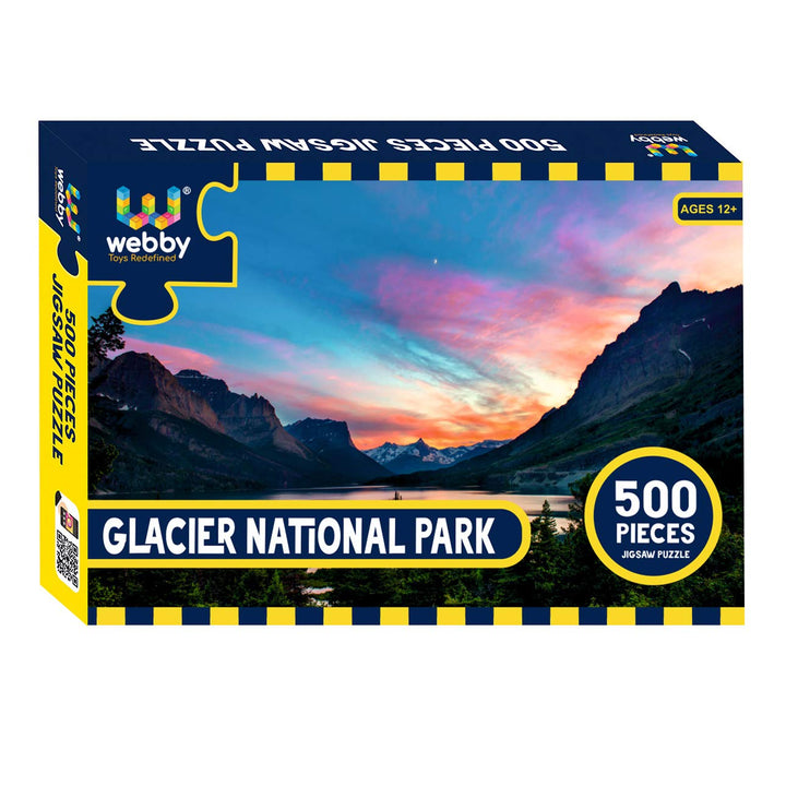 Webby Glacier National Park Wooden Jigsaw Puzzle, 500 pieces
