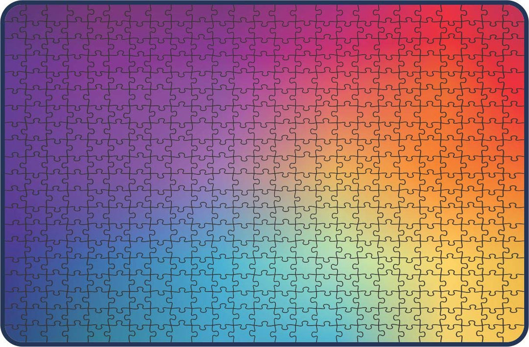 Webby Multicolor Gradient Wooden Jigsaw Puzzle, 500 pieces
