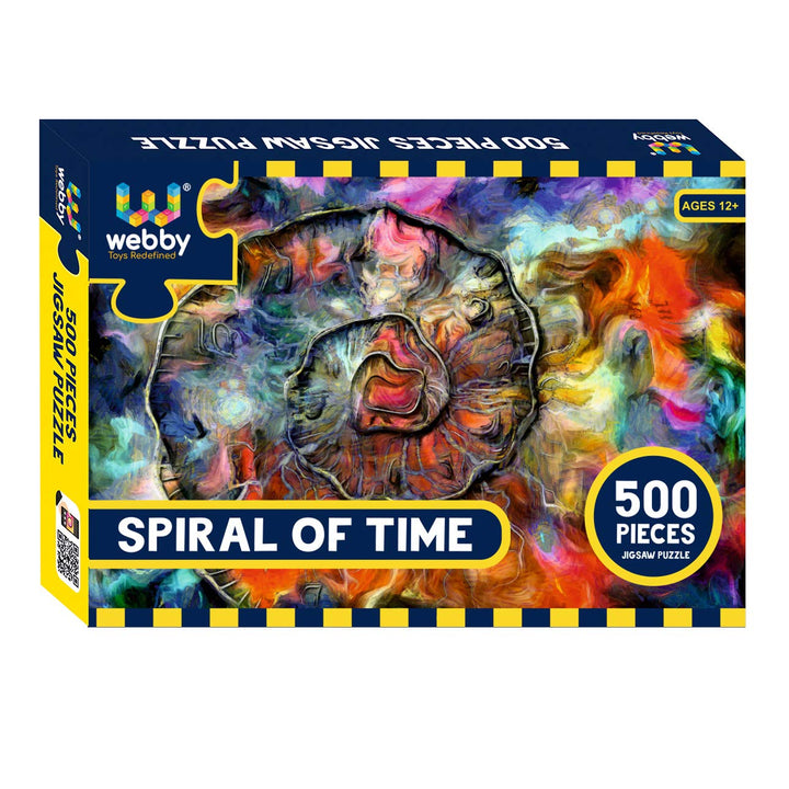 Webby Spiral of Time Wooden Jigsaw Puzzle, 500 pieces