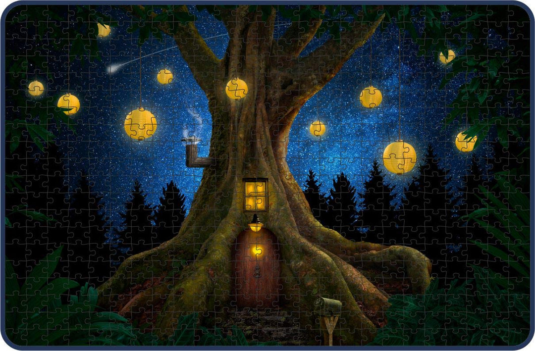 Webby Gigantic Tree House Wooden Jigsaw Puzzle, 500 pieces