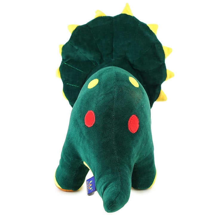 Webby Plush Adorable Dinosaur with Horns and Frill, Stuffed Soft, 50CM (Green)