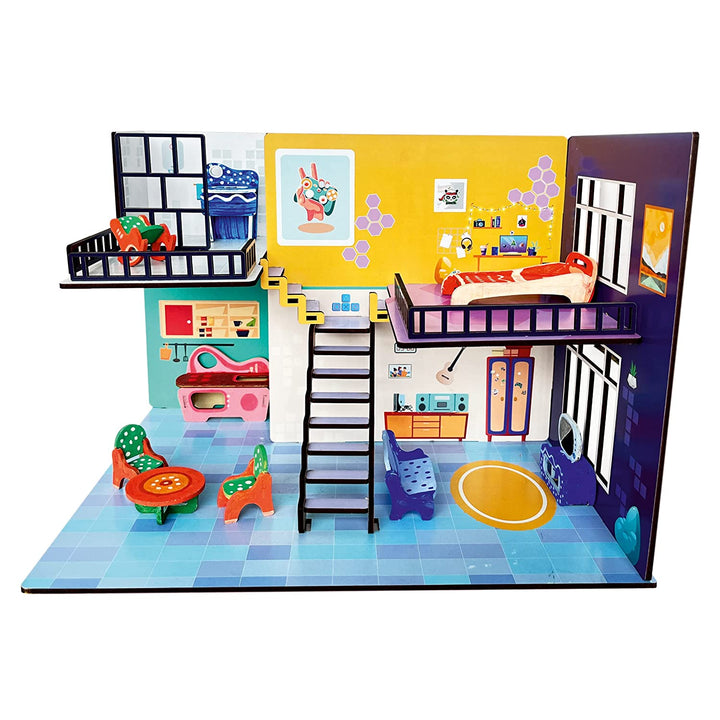 Webby DIY Play Town Wooden Doll House