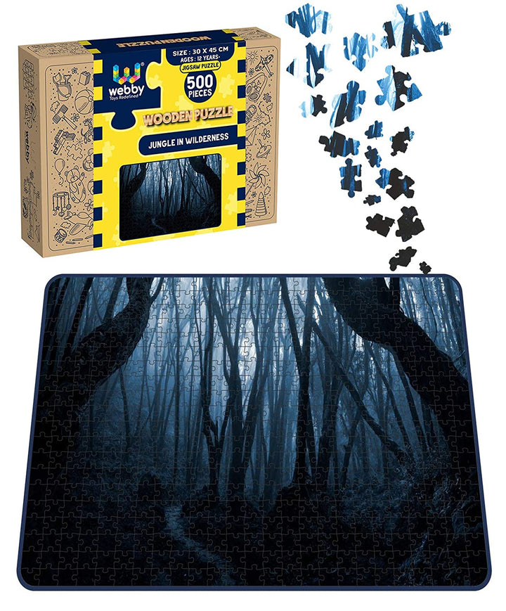 Webby Jungle in Wilderness Wooden Jigsaw Puzzle, 500 pieces