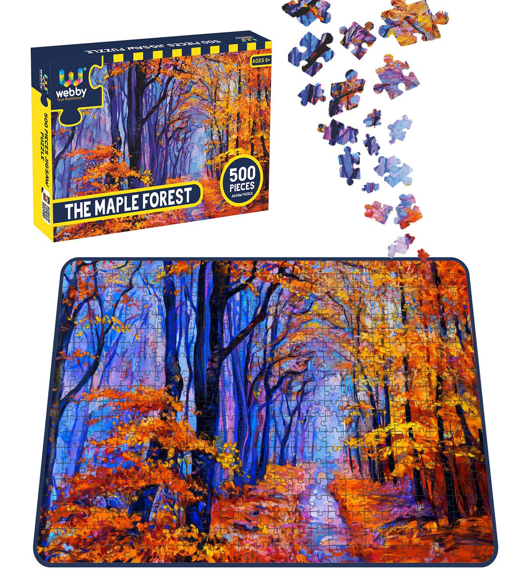 Webby The Maple Forest Wooden Jigsaw Puzzle, 500 pieces