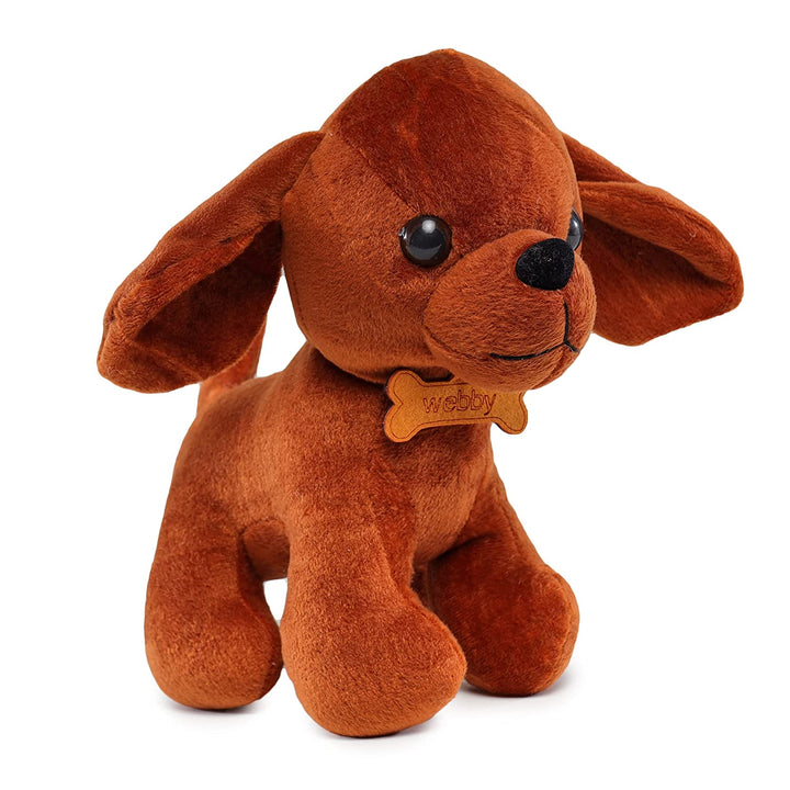 Webby Soft Animal Plush Standing Dog Toy 20cm