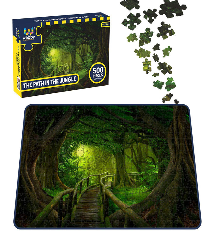 Webby The Path in the Jungle Wooden Jigsaw Puzzle, 500 pieces