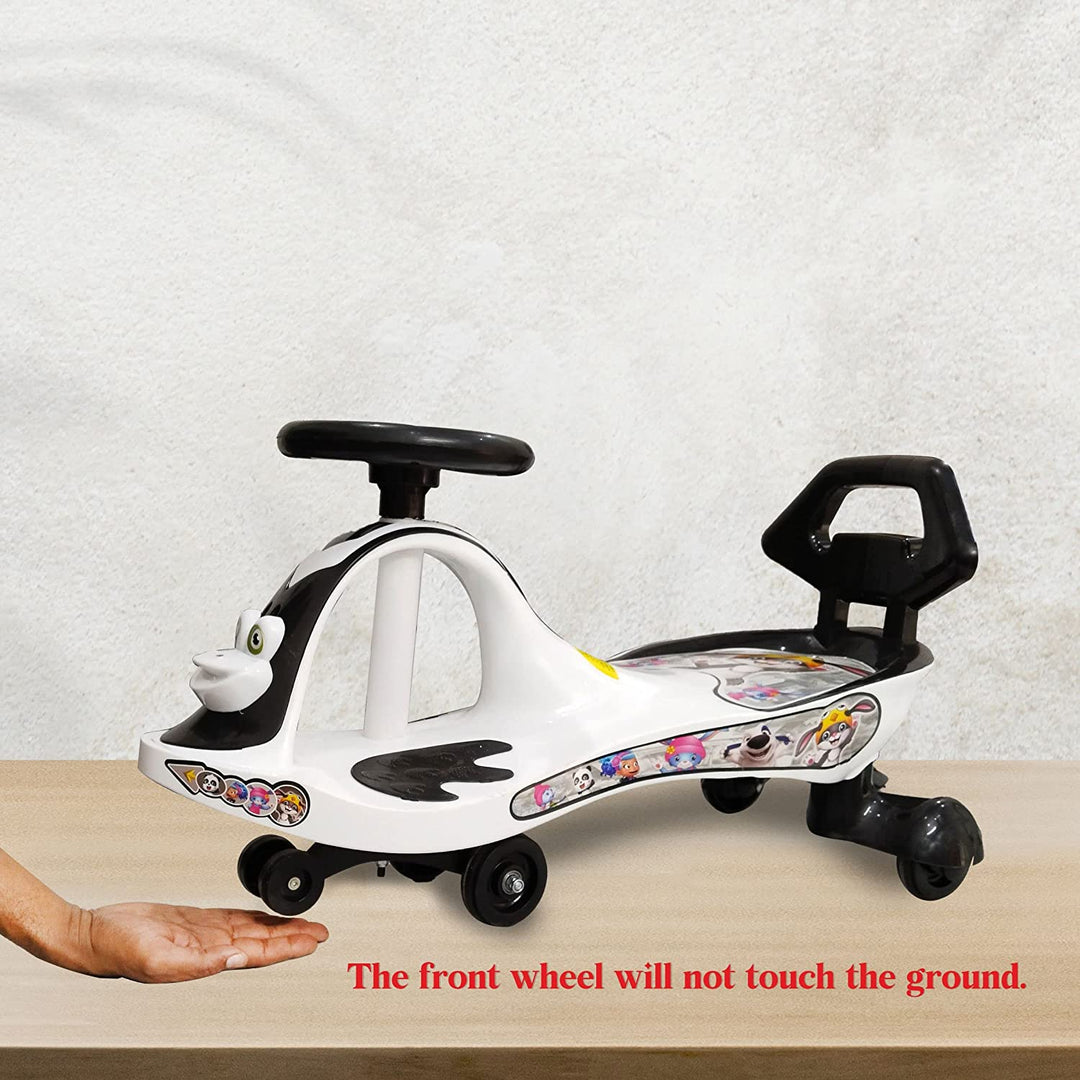 Webby Free Wheel Panda Magic Car Toy with Back Rest for Kids