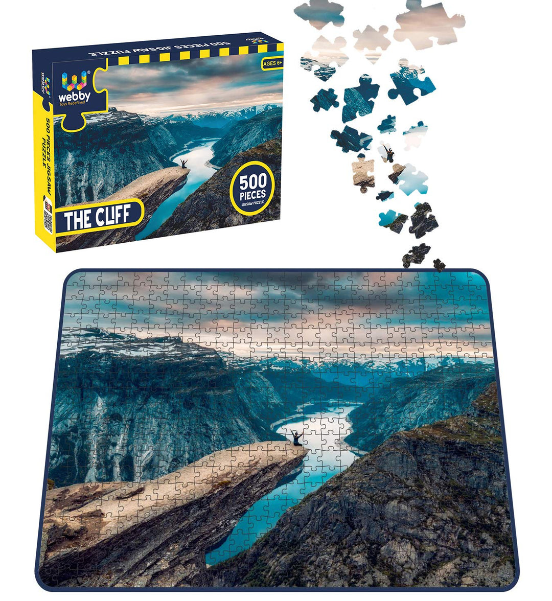 Webby The Cliff Wooden Jigsaw Puzzle, 500 pieces