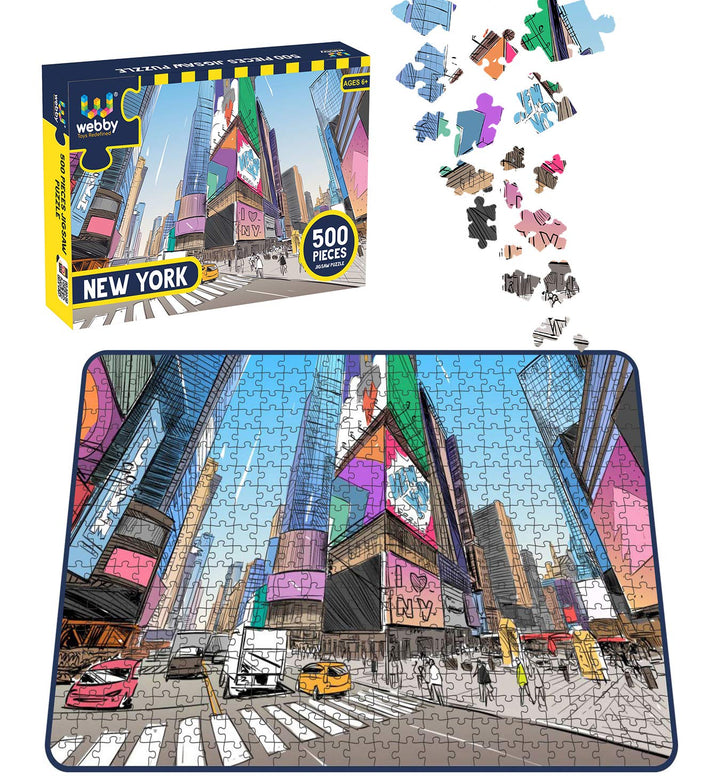 Webby New York Wooden Jigsaw Puzzle, 500 pieces