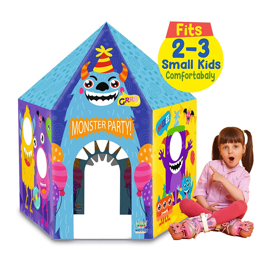 Webby Monster Castle Theme Photobooth Playhouse Tent - Multicolor