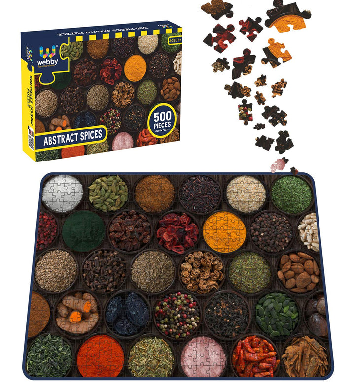 Webby Abstract Spices Wooden Jigsaw Puzzle, 500 pieces
