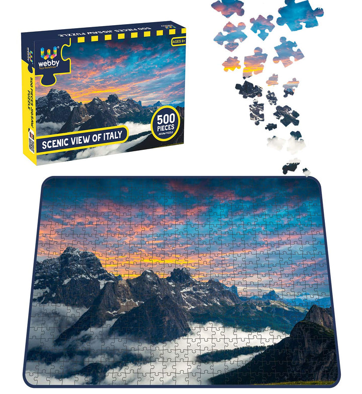 Webby Scenic View of Italy Wooden Jigsaw Puzzle, 500 pieces