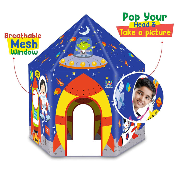 Webby Space Theme Photobooth Playhouse Tent - Multicolor