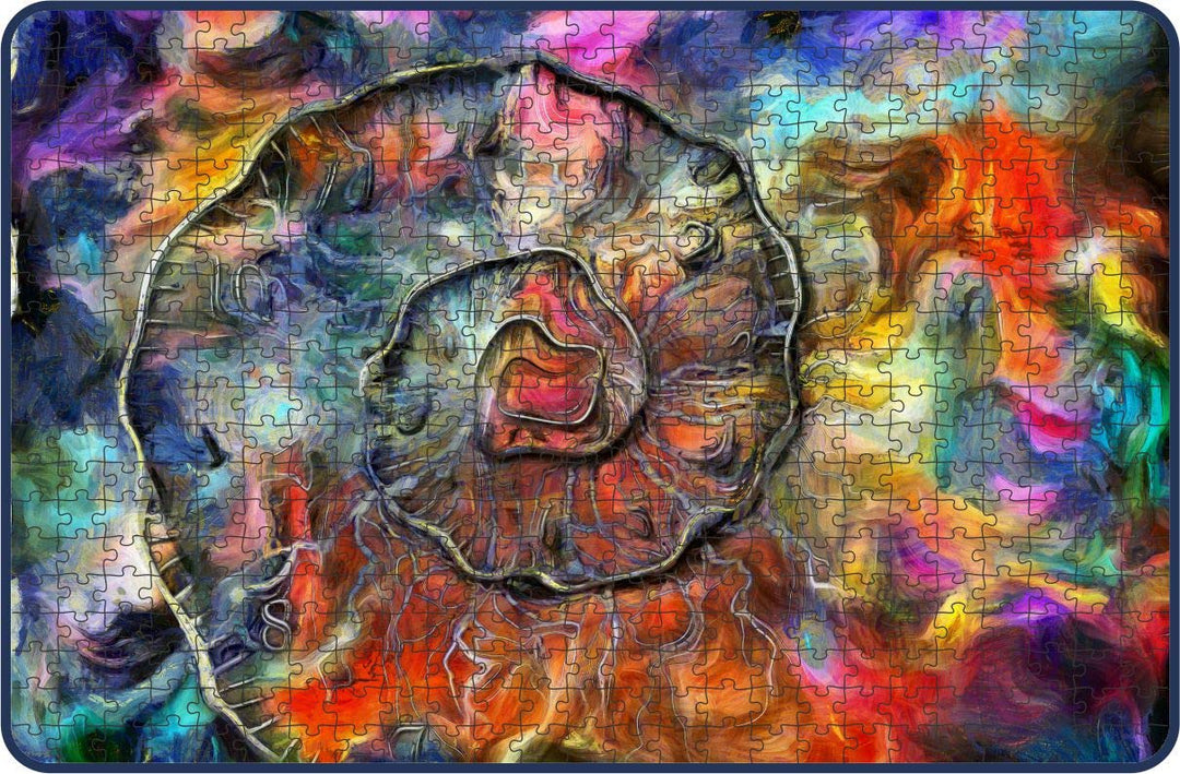 Webby Spiral of Time Wooden Jigsaw Puzzle, 500 pieces