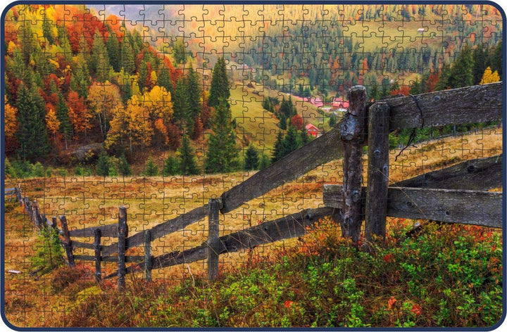 Webby Transylvania Mountain Painting Wooden Jigsaw Puzzle, 500 pieces