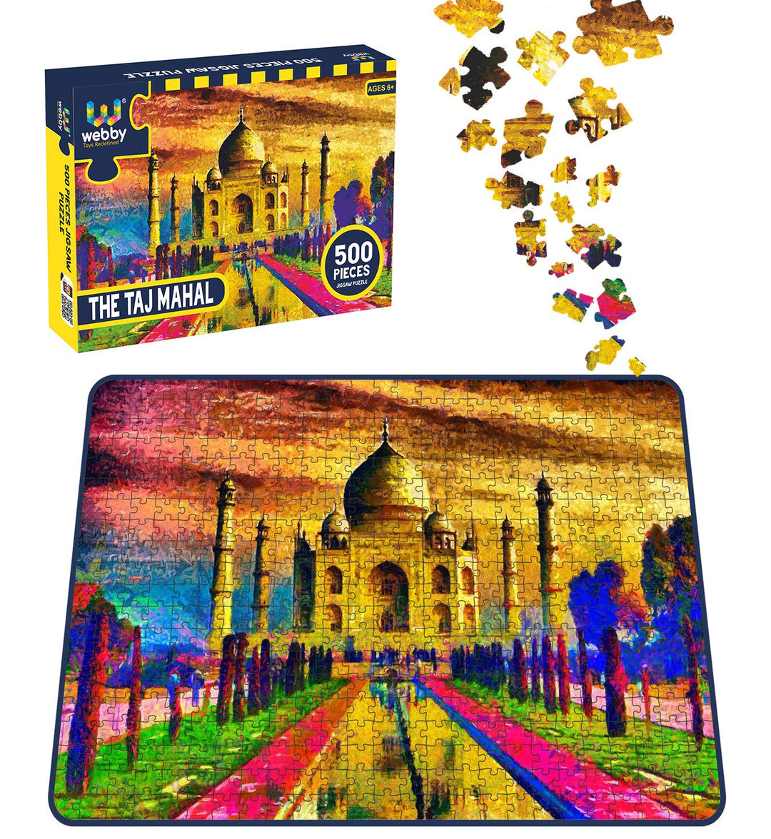 Webby The Taj Mahal Wooden Jigsaw Puzzle, 500 pieces
