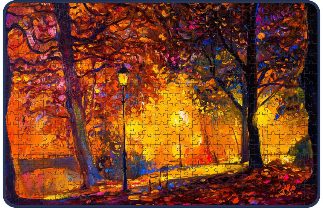 Webby Park in the Night Wooden Jigsaw Puzzle, 500 pieces