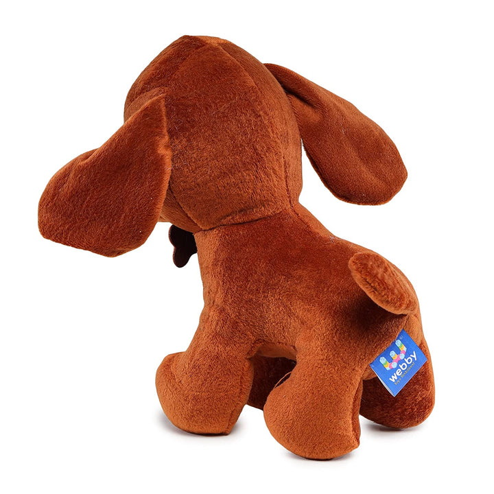 Webby Soft Animal Plush Standing Dog Toy 20cm