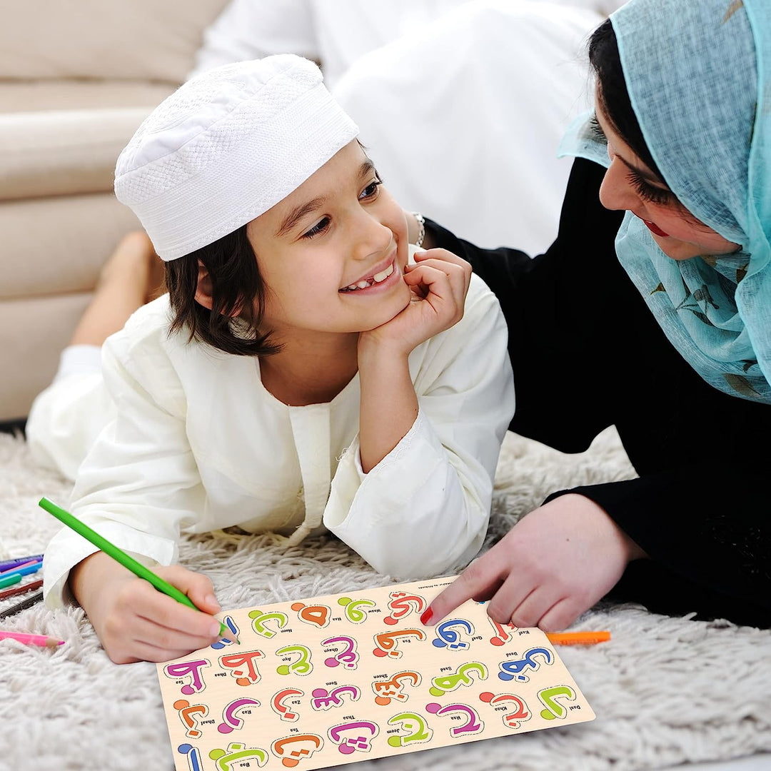 Webby Wooden Arabic | Urdu Alphabets Montessori Educational Pre-School Puzzle