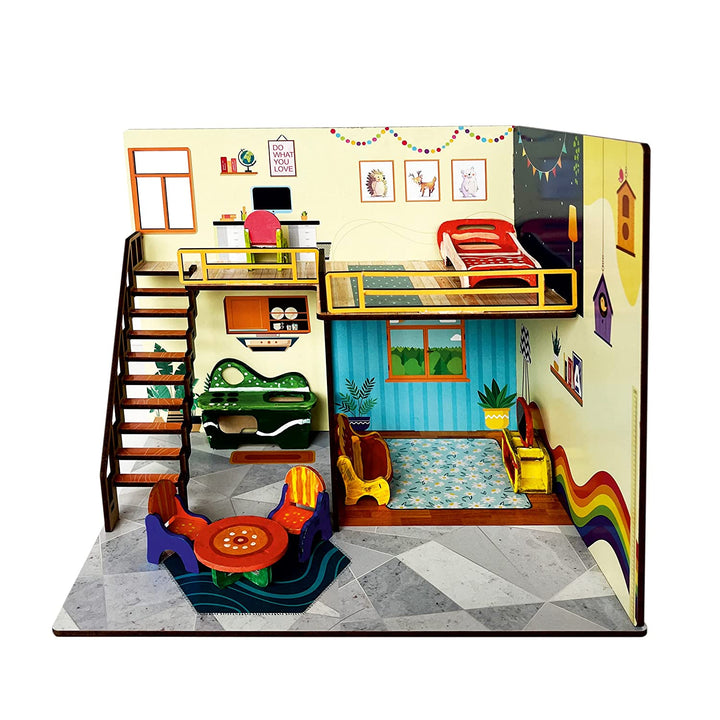 Webby DIY Tin Town Wooden Doll House