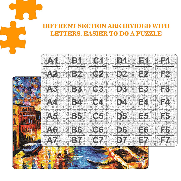 Webby The Vibrant Venice Painting Wooden Jigsaw Puzzle, 500 pieces