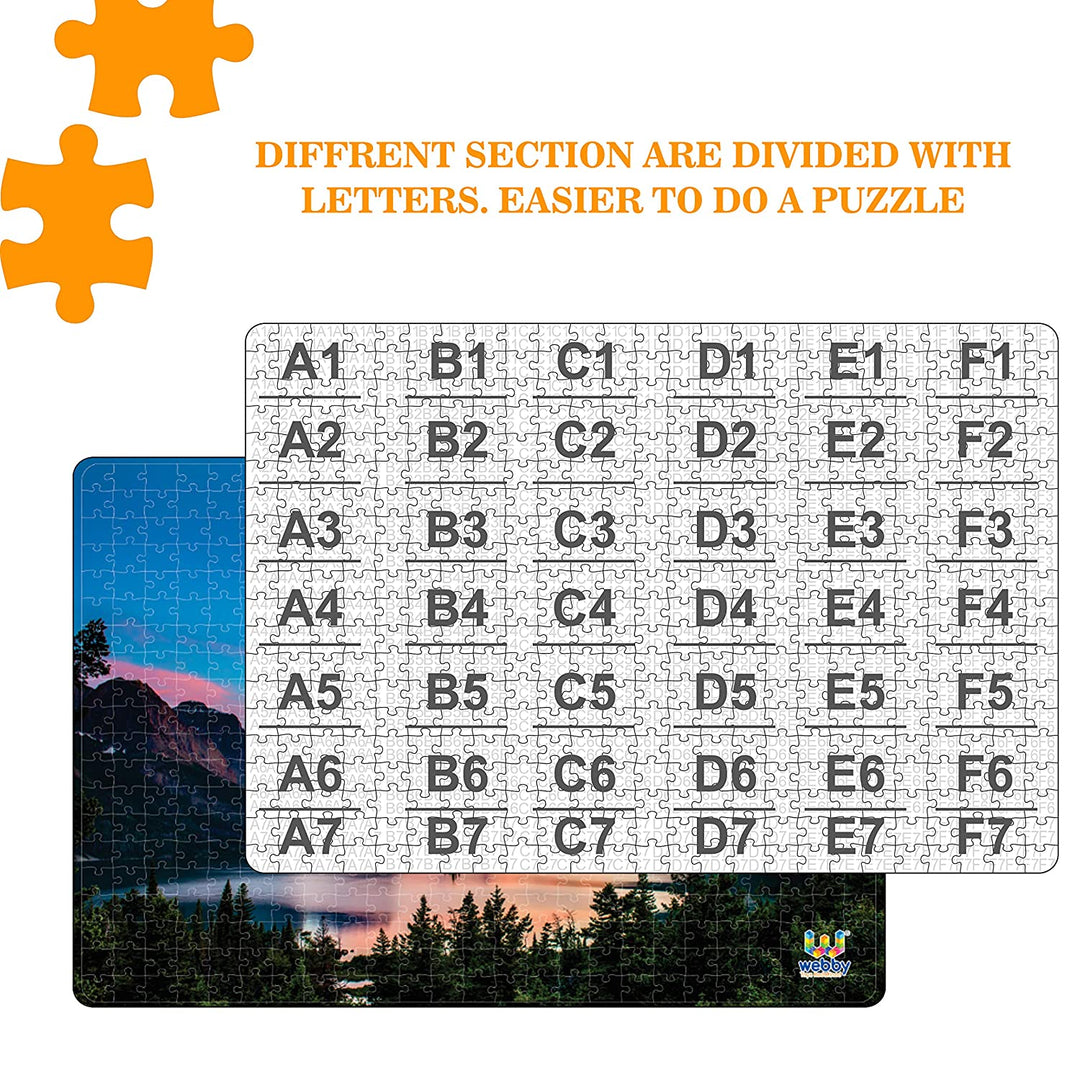 Webby Glacier National Park Wooden Jigsaw Puzzle, 500 pieces