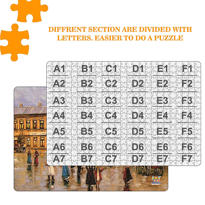 Webby The Old City Painting Wooden Jigsaw Puzzle, 500 pieces