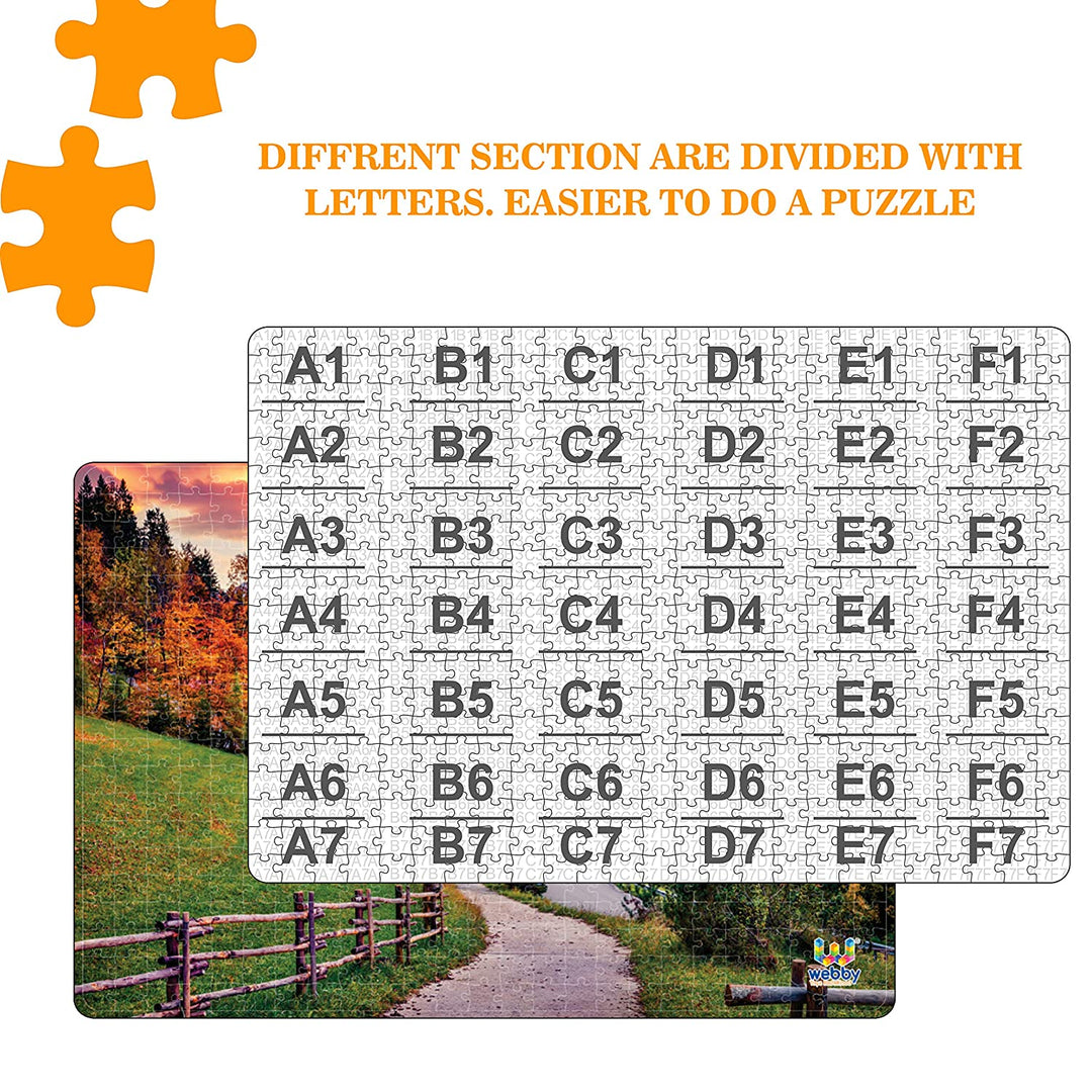 Webby Fantastic Autumn Sunrise Wooden Jigsaw Puzzle, 500 pieces
