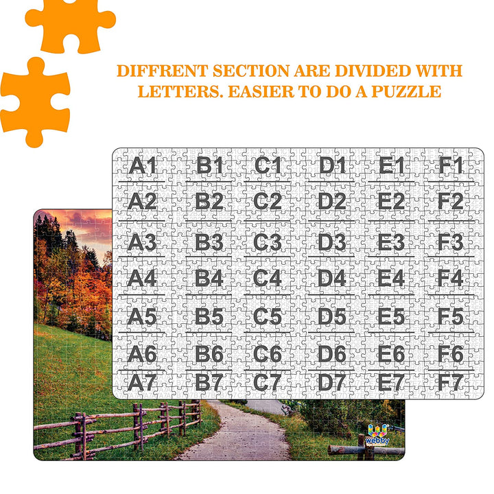 Webby Fantastic Autumn Sunrise Wooden Jigsaw Puzzle, 500 pieces