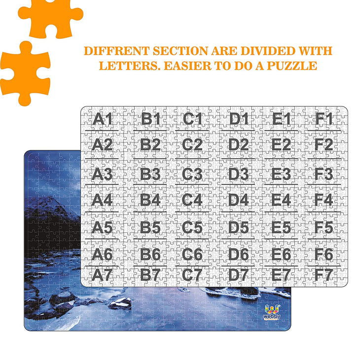 Webby The Amazing Lake in the Mountains Wooden Jigsaw Puzzle, 500 pieces